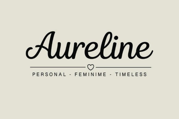 Aureline: A Script Font for Timeless Brand Identity