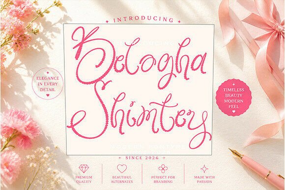 Beluga Shimtey: A Script Font for Elegant Branding