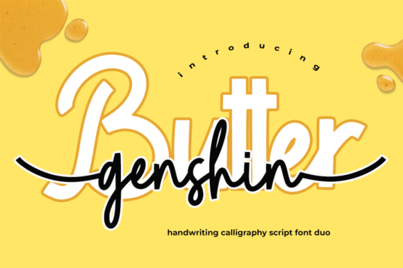 Butter Genshin: A Modern Handwritten Font Duo for Dynamic Design