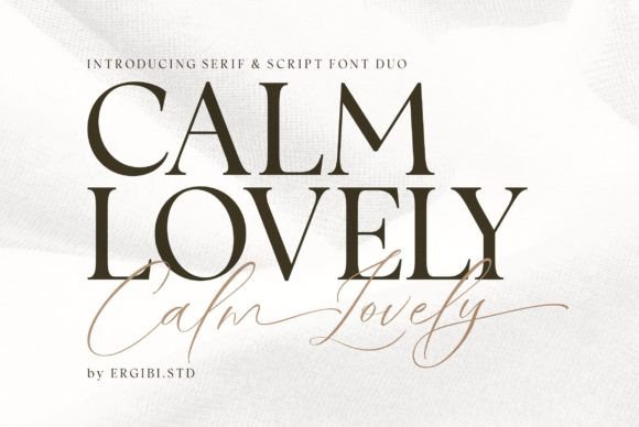 Calm Lovely: A Modern Duo Font for Elegant Design
