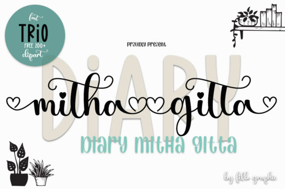 Diary Mithagitta: A Handwritten Font That Feels Like a Love Letter
