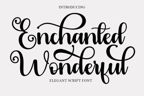 Enchanted Wonderful: An Elegant Script Font