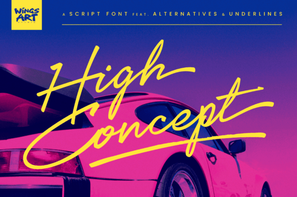 High Concept: The Script Font with a Modern Edge