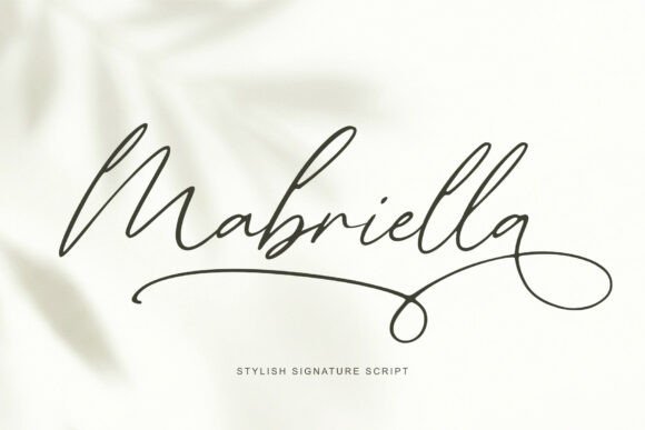 Mabriella: A Script Font for Modern Creativity