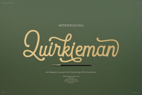 Quirkieman: The Handmade Font with Vintage Soul