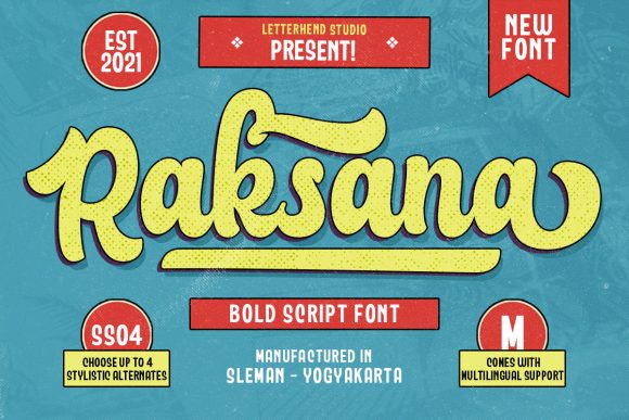 Raksana: The Bold Script Font for Confident Design