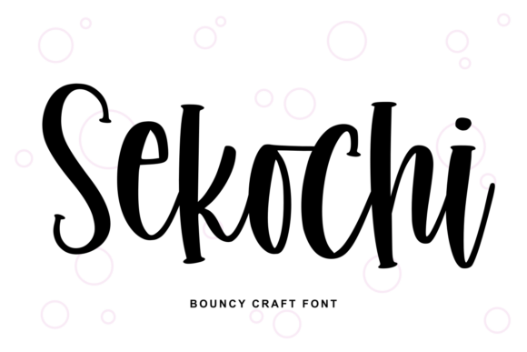 Sekochi: A Handwritten Script for Authentic Brands