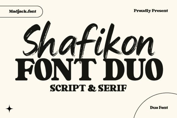 Shafikon: Blending Script Flow with Serif Strength