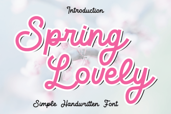 Spring Lovely: A Stylish Script for Authentic Design