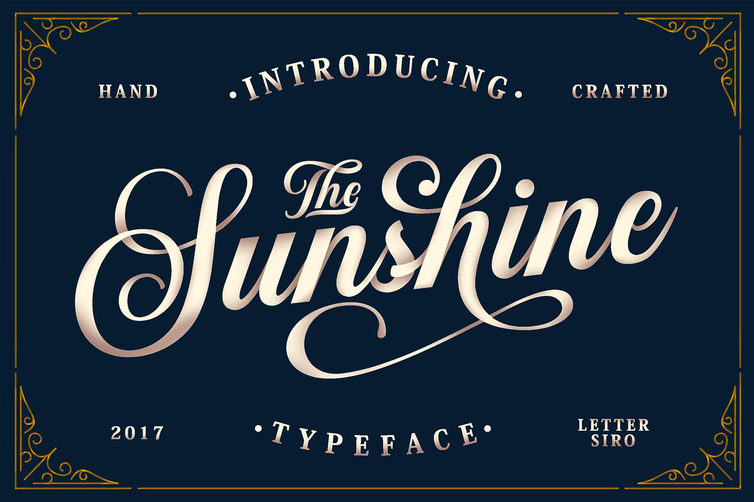 Sunshine & Vintage Ornaments: A Font with Character